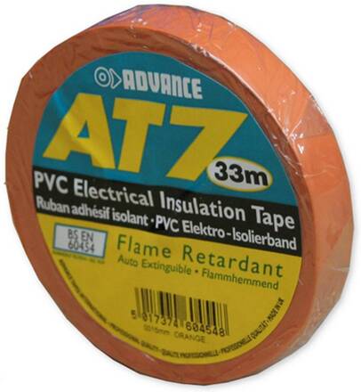 Advance AT7 PVC tape 15mm 33m oranje