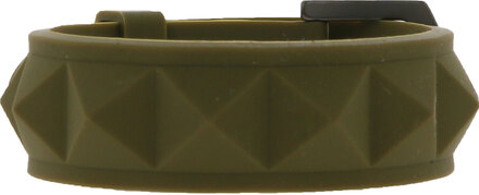C3 Arm-Schmuck schönes Silikon-Armband mit Schnallen-Verschluss Oliv Grün