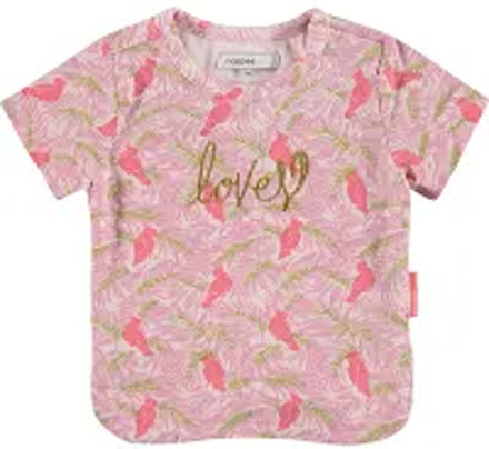 noppies Monsey Freizeit T-Shirt niedliches Rundhals-Shirt für Babys Rosa/Violett