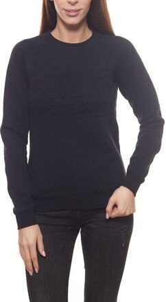 sweet protection Embossed Sweatershirt weicher Damen Langarm-Pullover aus technischem Baumwoll-Mix Schwarz