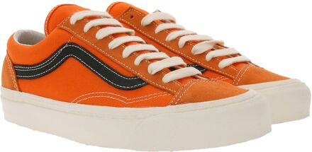 VANS Original Style 36 LX Turn-Schuhe schicke Damen Low-Top Sneaker Orange/Schwarz/Weiß