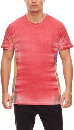RUSTY NEAL R-15211 Herren Sommer-Shirt mit Batik-Muster Rot