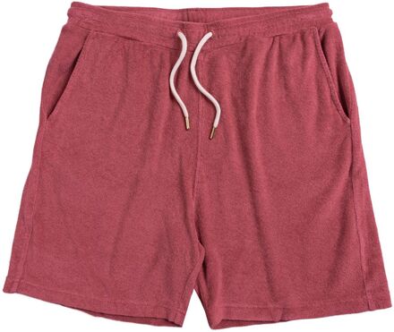 Harmony Herren Frottee-Shorts weiche kurze Hose mit Seitentaschen Pierino Shorts Rot