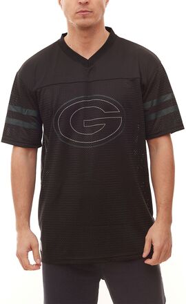 NEW ERA Green Bay Packers NFL Logo Outline Herren T-Shirt Sport-Shirt Oversized 12827151 Schwarz