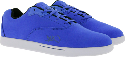 K1X | Kickz cali Herren Halbschuhe aus robustem Canvas Schnür-Schuhe 1000-1156/4005 Blau/Weiß
