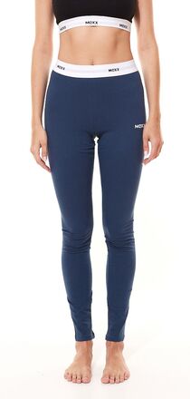 MEXX Damen Leggings aus reiner Baumwolle Loungehose ZN2408016W Blau