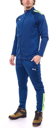PUMA Teamliga Herren Trainings-Anzug trendiger Sport-Anzug mit dryCELL-Technologie 658525 54 Blau/Neongrün