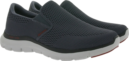 Skechers Flex Advantage 4.0 Mattus Sneaker vegane Turnschuhe mit Air-Cooled Memory Foam®-Innensohle 232239-CHAR Grau