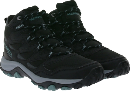 Merrell West Rim Mid Gtx GORE-TEX Wander-Schuhe nachhaltige Damen Outdoor-Schuhe J036552 Schwarz/Grau
