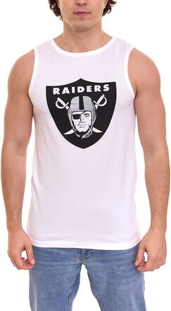Fanatics NFL Las Vegas Oakland Raiders Herren Tank-Top ärmelloses Sport-Shirt mit Rundhalsausschnitt 1566MWHT1ADORA Weiß