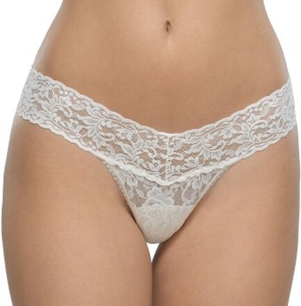 Hanky Panky Trosor Low Rise Thong Benvit nylon One Size Dam