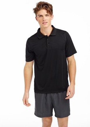 Stedman Active 140 Polo Sort polyester X-Large Herre