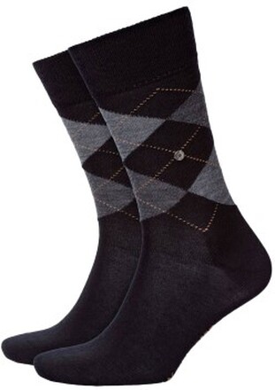 Burlington Strømper Edinburgh Wool Sock Sort Str 46/50 Herre