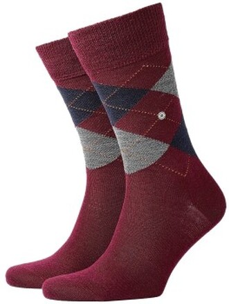 Burlington Edinburgh Wool Sock Dunkelrot Gr 40/46 Herren