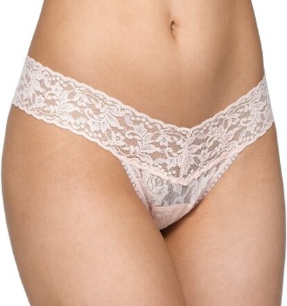 Hanky Panky Trusser 3P Low Rise Thong Vanille nylon One Size Dame