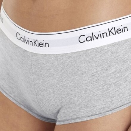 Calvin Klein Truser Modern Cotton Short Gråmelerad X-Large Dame