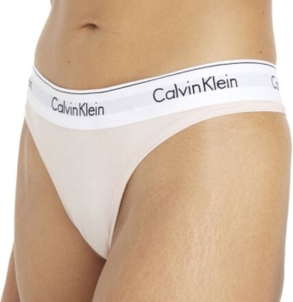 Calvin Klein Truser Modern Cotton Thong Lysrosa Small Dame