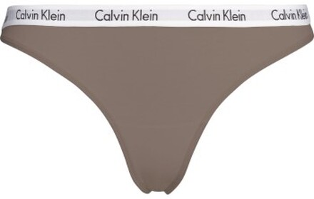 Calvin Klein Trusser Carousel Thong Brun bomuld X-Large Dame
