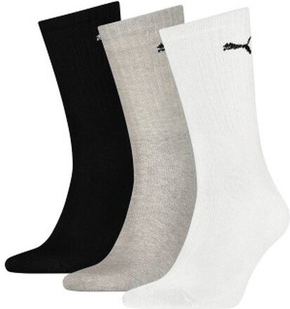 Puma 3P Sport Crew Socks Grau/Schwarz Gr 35/38