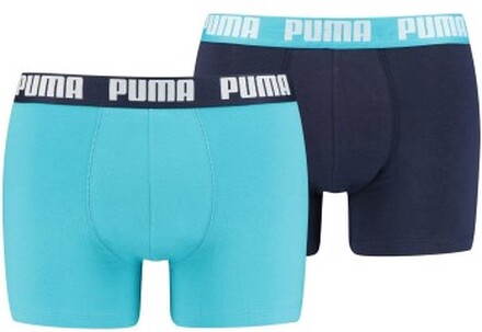 Puma 2P Basic Boxer Aqua bomull Large Herre