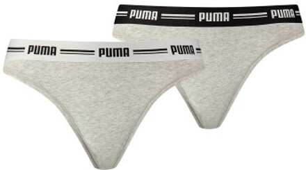 Puma Truser 2P Iconic Solid String Grå Large Dame