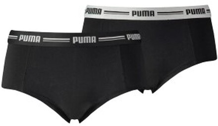 Puma Truser 2P Iconic Mini Shorts Svart Large Dame