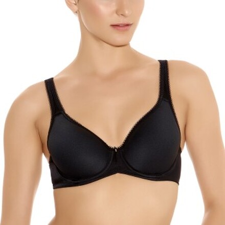 Wacoal Bh Basic Beauty Spacer Underwire T-Shirt Bra Sort polyester F 95 Dame