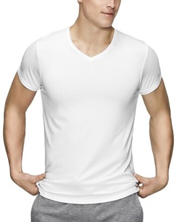 JBS of Denmark Bamboo Blend V-neck T-shirt Hvid XX-Large Herre