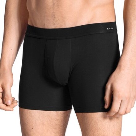 Calida Cotton Code Boxer Brief With Fly Svart bomull X-Large Herre