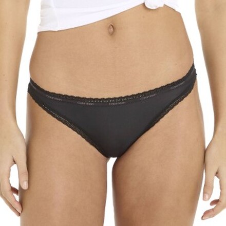Calvin Klein Trusser Bottoms Up Refresh Bikini Sort polyamid Large Dame