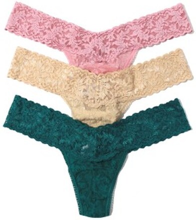 Hanky Panky 3P Low Rise Lace Thong Multi-colour-2 Nylon One Size Damen