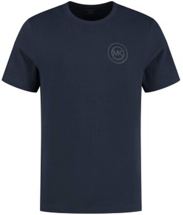 Michael Kors Peached Jersey Crew Neck T-shirt Mörkblå bomull X-Large Herr