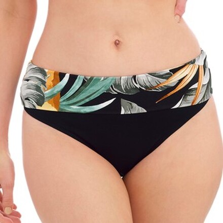 Fantasie Bamboo Grove Fold Bikini Brief Sort mønstret X-Large Dame