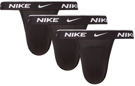 Nike 6P Everyday Cotton Stretch Jockstrap Sort bomuld X-Large Herre