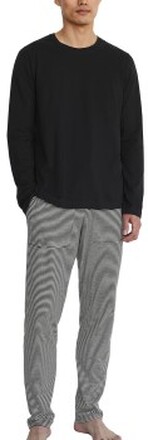 Marc O Polo Men Crew Neck Lounge Set LS Sort bomuld Medium Herre