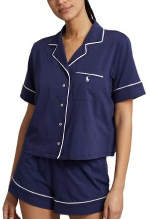 Polo Ralph Lauren Short Sleeve PJ Set Marineblå Medium Dame