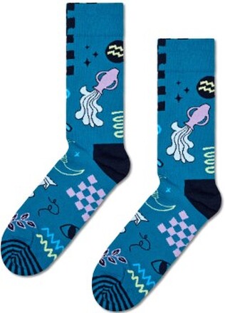 Happy Sock Zodiac Signs Aquarius Sock Blau Muster Gr 36/40