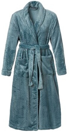 Trofe Braid Fleece Robe Turkis polyester Large Dame