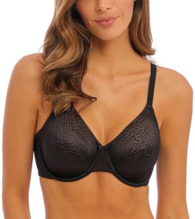 Wacoal Bh Back Appeal Underwire Bra Sort nylon E 90 Dame