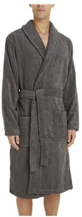 Tommy Hilfiger Cotton Towelling Bathrobe Grå bomull Small Herr