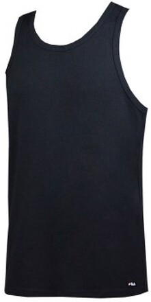 FILA Round Neck Tank Top Svart bomull X-Large Herr