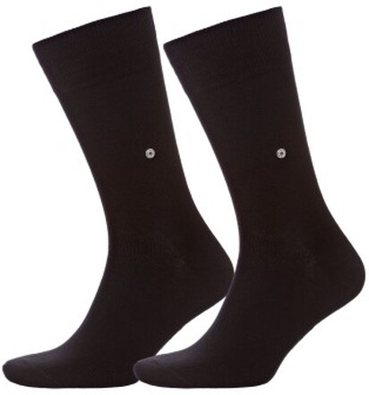 Burlington Strumpor 2P Everyday Cotton Sock Svart Strl 40/46 Herr