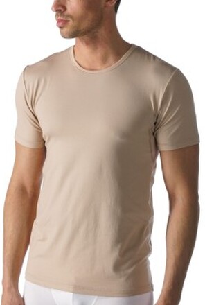 Mey Dry Cotton Functional Rounded Neck Shirt Beige Small Herr