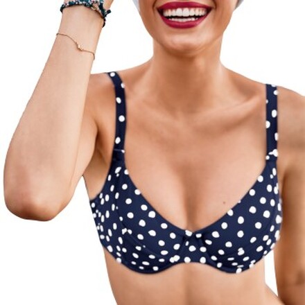 Rosa Faia Blue Dots Luna Bikini Bra Marine D 40 Dame