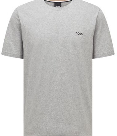 BOSS Mix and Match T-shirt With Logo Grå bomull Small Herr