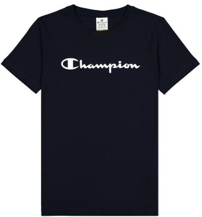 Champion American Classics Crewneck T-shirt W Marine Baumwolle Small Damen