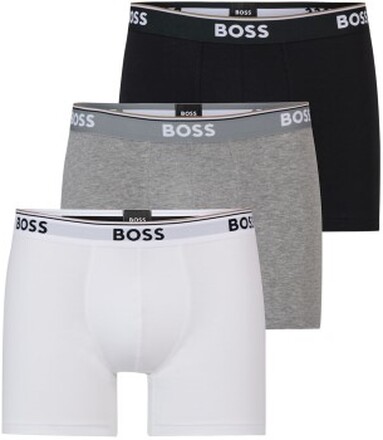 BOSS Kalsonger 3P Cotton Stretch Boxer Brief Long Flerfärgad bomull XX-Large Herr