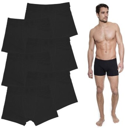 Bread and Boxers Boxer Briefs Kalsonger 6P Svart ekologisk bomull Small Herr