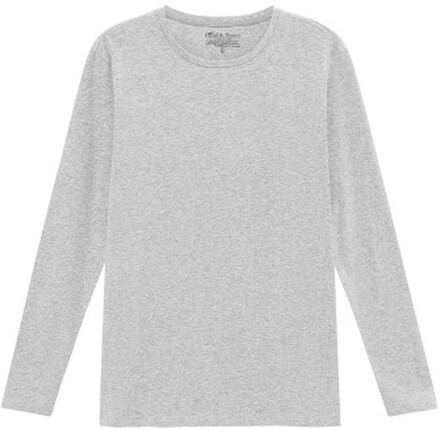 Bread and Boxers Long Sleeve Crew Neck Grå ekologisk bomull Small Herr