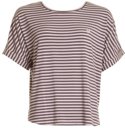 Missya Softness Stripe SS T-shirt Plommon modal Medium Dam